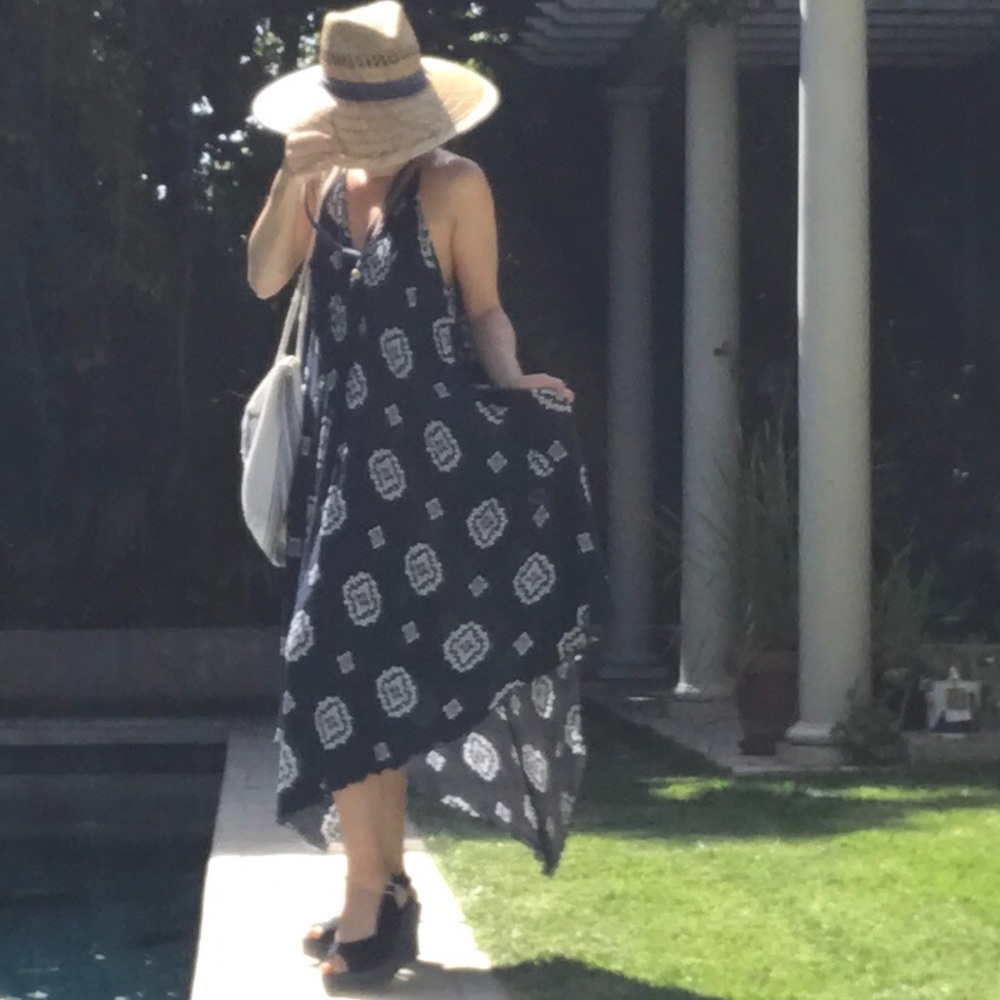 NWT Navy Spaghetti Strap Dress